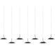 Royyo LED 6.5 inch Matte black Pendant Ceiling Light